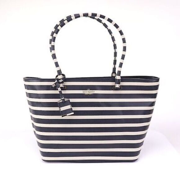 Kate Spade Cedar Street Stripe Harmony Bag- Offshore-Pebble - Picture 1 of 14